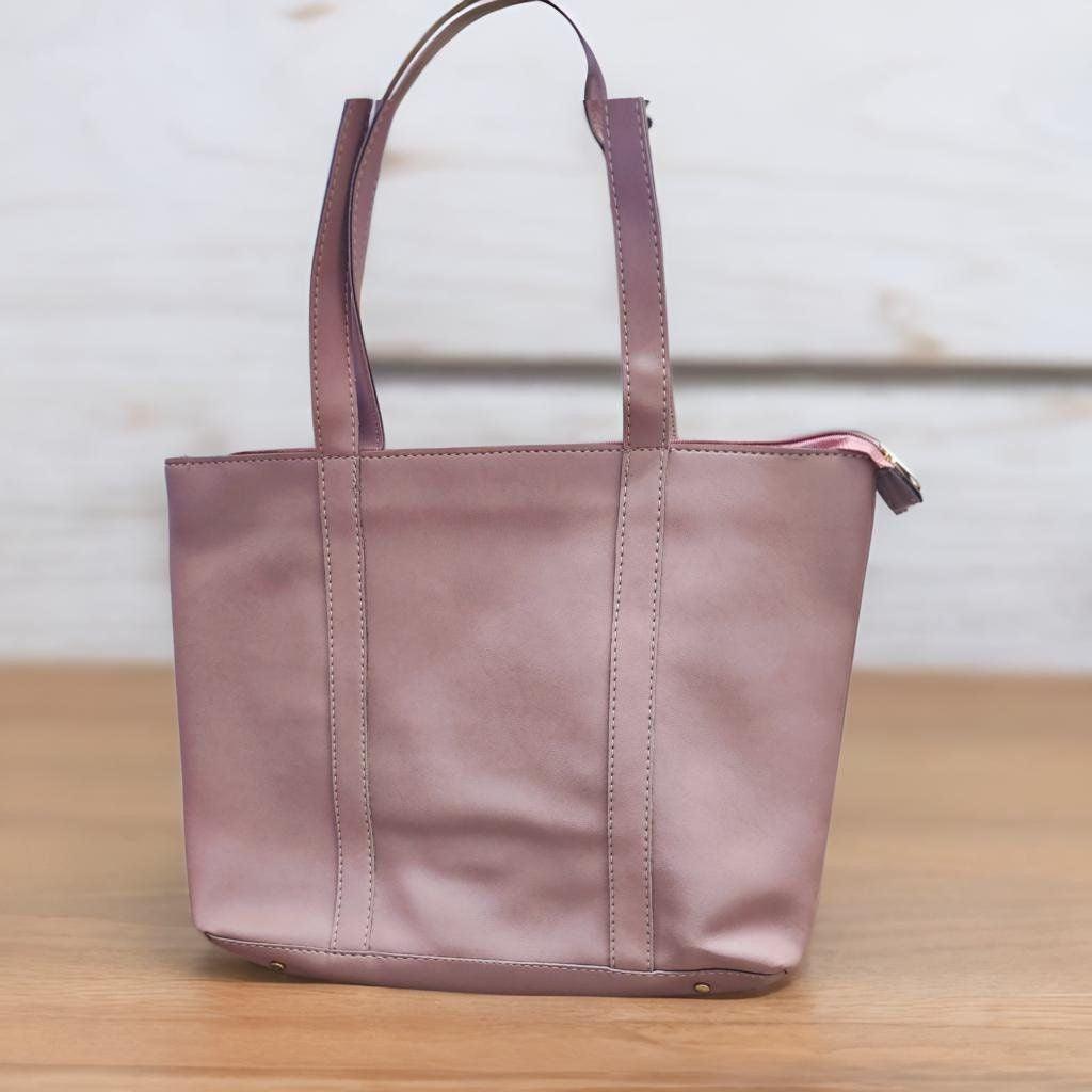Women's Big Tote Handbag (Onion Color) - LukDope India